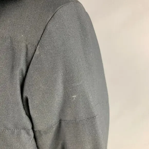 BEAMS Size XL Grey Taupe Mixed Fabrics Polyester Hooded Jacket